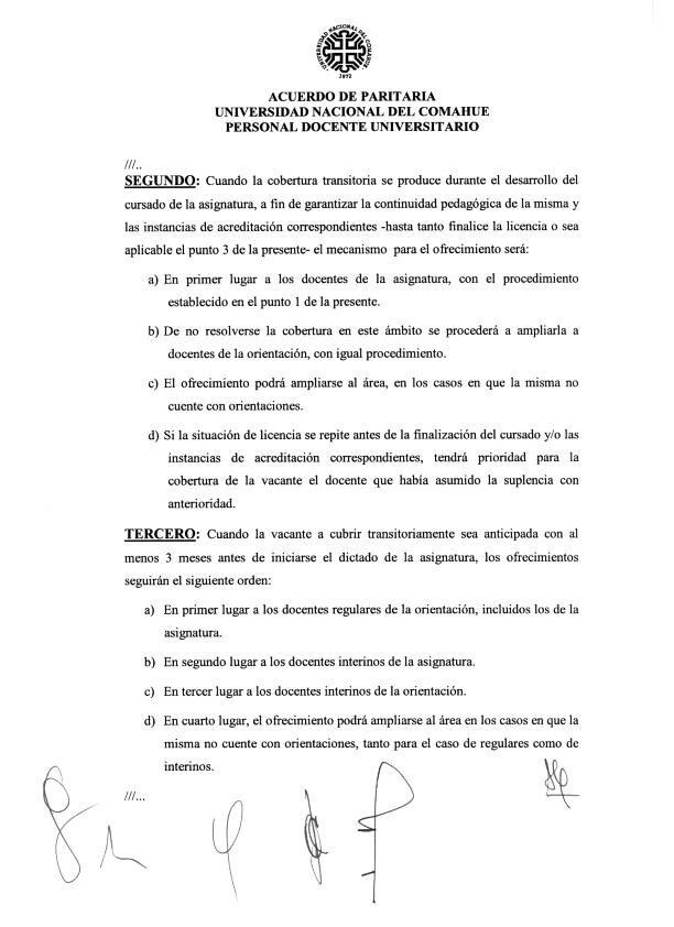2015-11-18 Acta Paritaria Docente ADUNC Art. 14 cobertura de cargos Decreto 1246-15_003